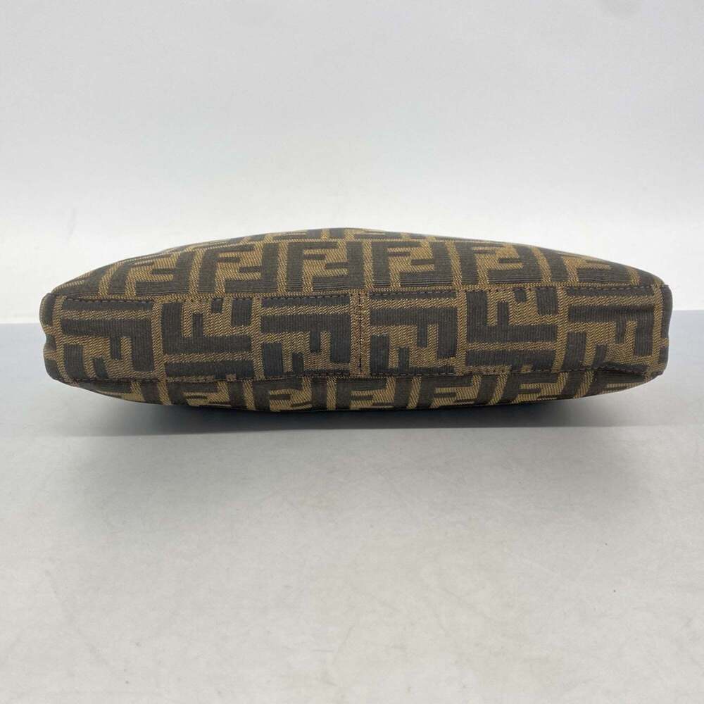 FENDI Brown Canvas Zucca Shoulder Bag - Picture 3 of 11